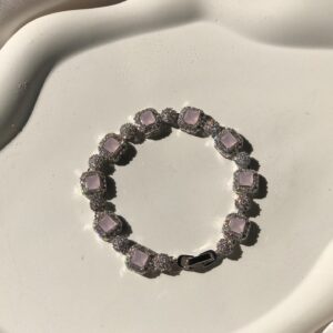 vyric zircon bracelet (pink)