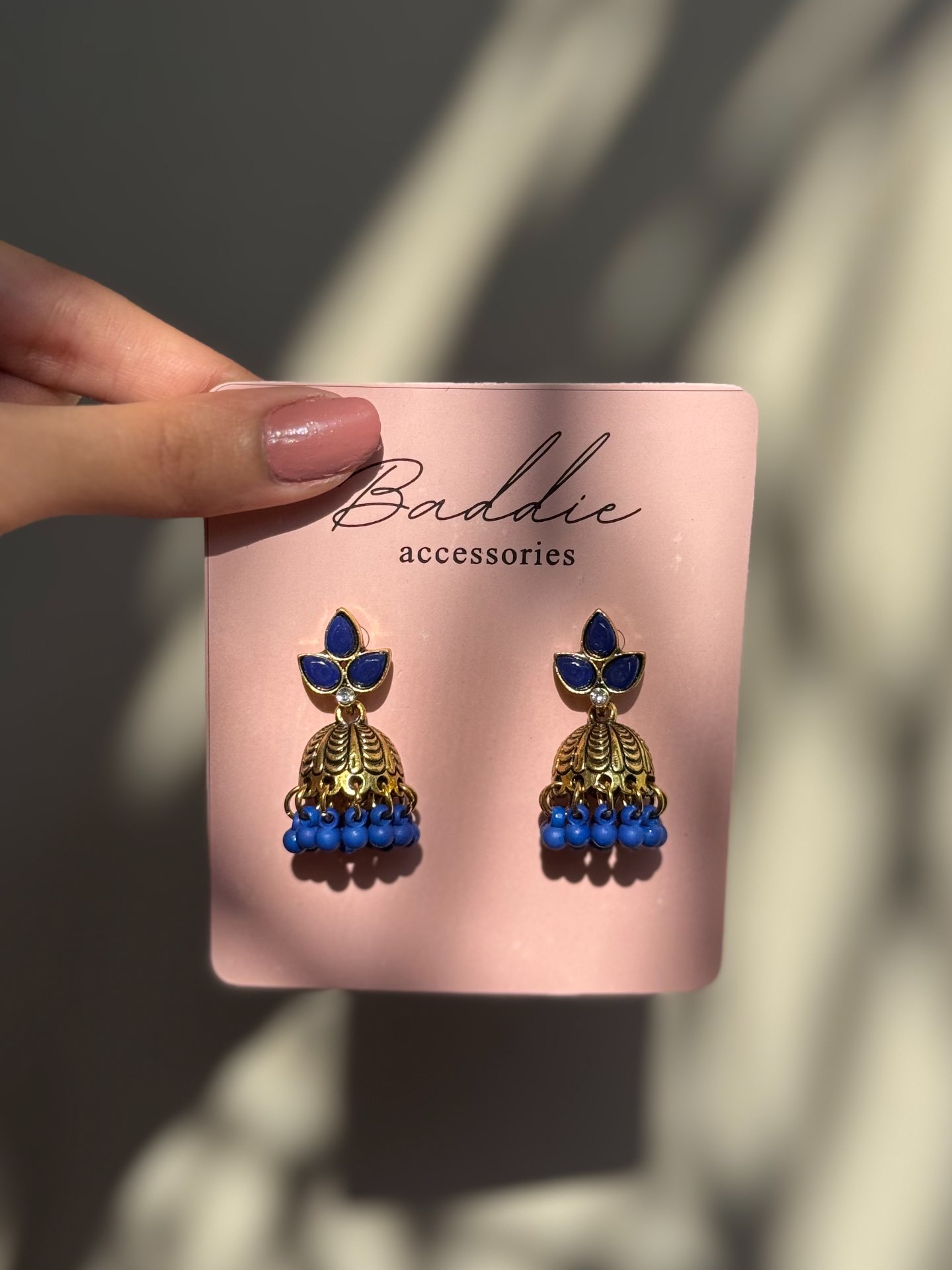 Anarkali jhumki (Blue)