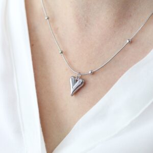 silver heart pendant